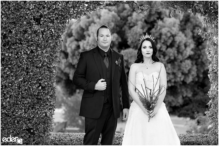 Black and white bride and groom at The Thursday Club