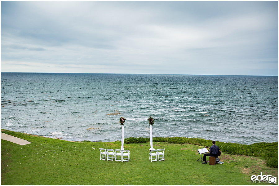 Cuvier Park Elopement arch and chairs.