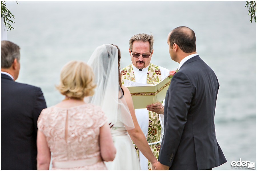 Cuvier Park Elopement water front ceremony.