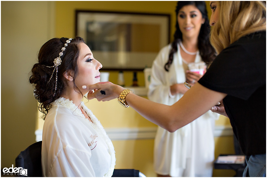 Paradise Point Resort wedding prep