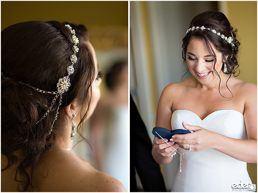 Bride getting ready photos