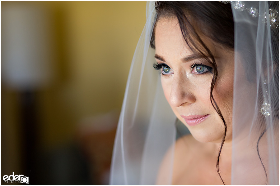 Bride getting ready photos in Paradise Point. 