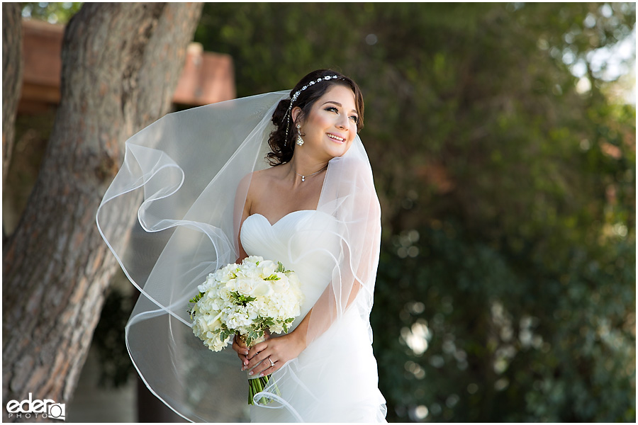 Bridal portraits at Paradise Point Resort