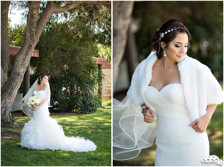 Bridal portraits at Paradise Point Resort