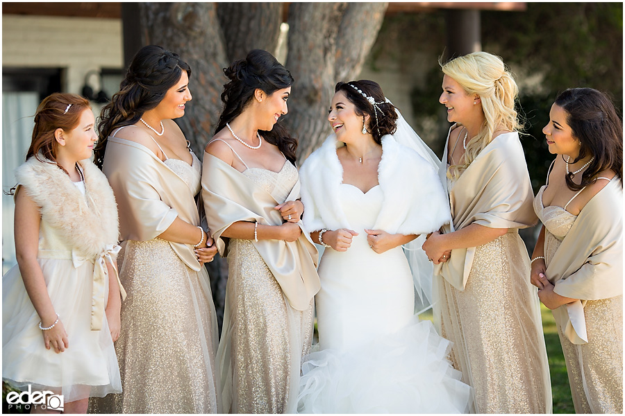 Bridesmaid portraits at Paradise Point Resort