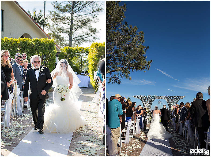 Bride during ceremony at Tom Ham's Lighthouse