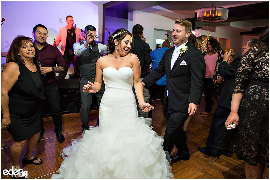 Dancing during wedding reception