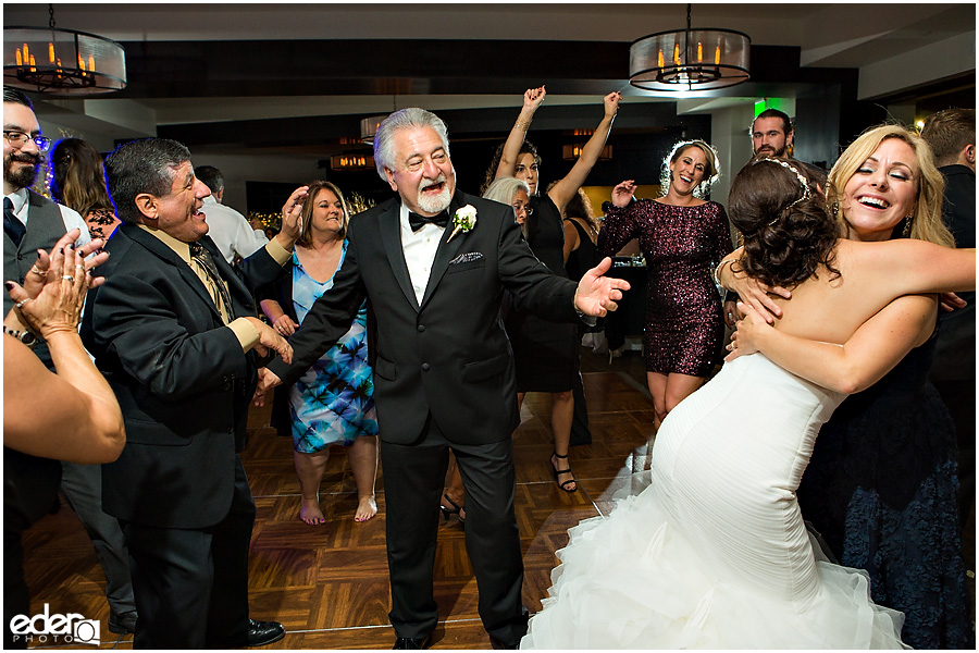 Dancing during wedding reception