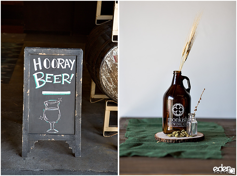 Beer Wedding Decor