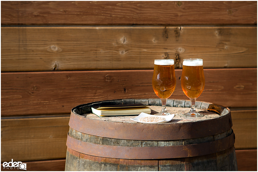 Beer during wedding ceremony