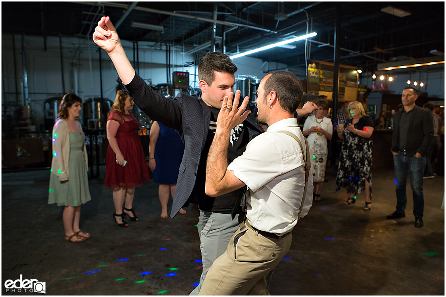 Dancing at 32 North wedding reception