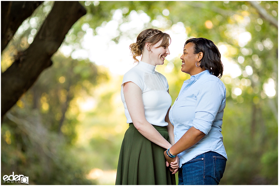 Canyon engagement session in San Diego