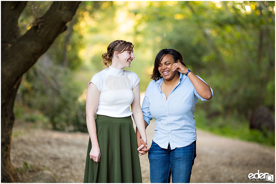 Fun engagement session photos in San Diego