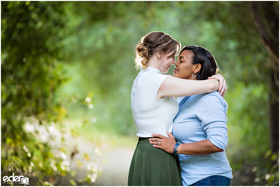 Sunset engagement session photos