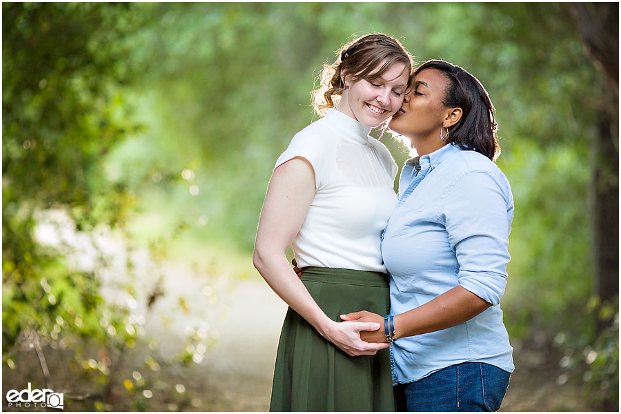 Sunset engagement session photos