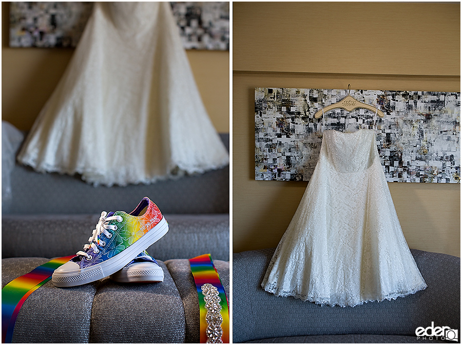 Rainbow Chucks for wedding