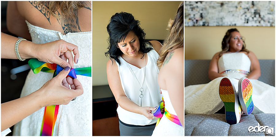 Bride getting ready portraits