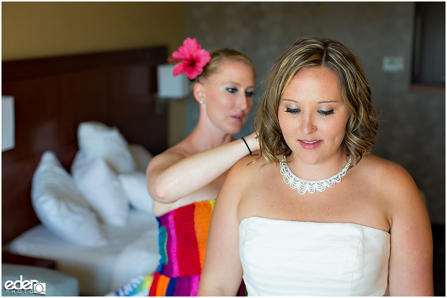 Bride getting ready portraits San Diego, CA