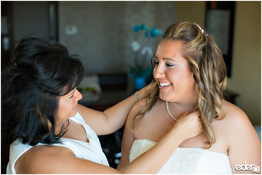 Bride getting ready portraits San Diego, CA