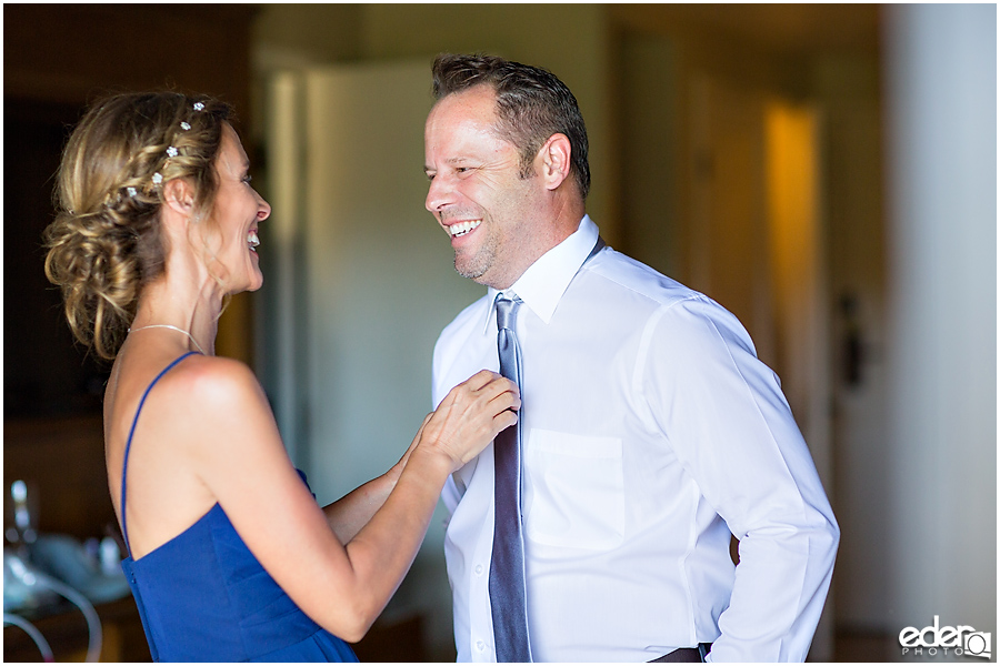 Rancho Bernardo Wedding Prep Photos - groom getting ready