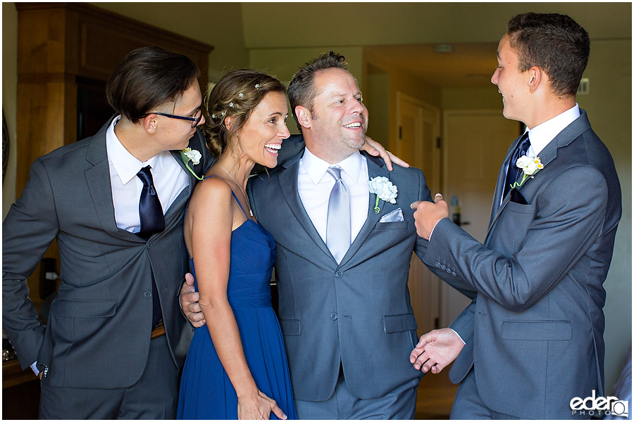 Rancho Bernardo Wedding Prep Photos - groom