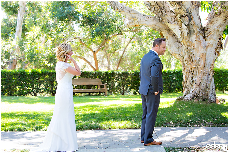 Rancho Bernardo Wedding First Look Photos 