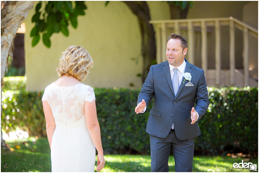 Rancho Bernardo Wedding First Look Photos 