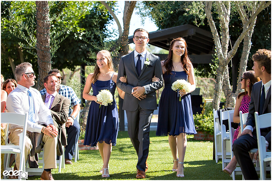 Rancho Bernardo Winery Wedding Wedding Ceremony wedding party