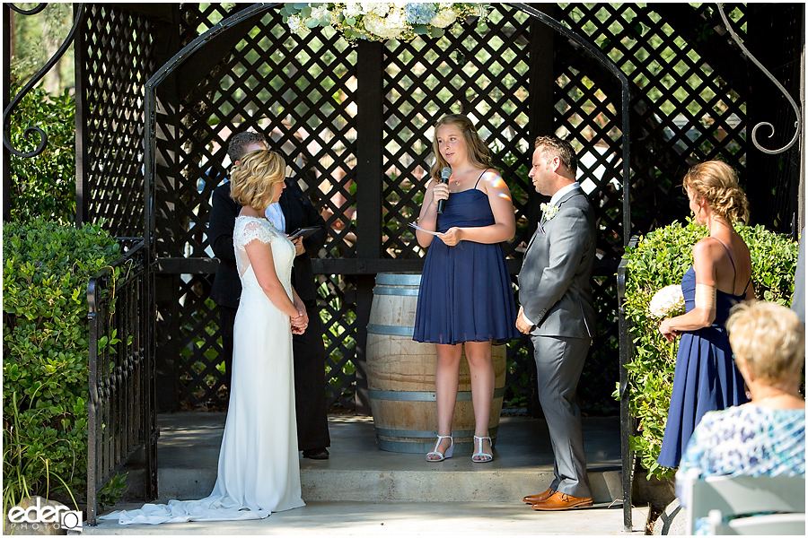 Rancho Bernardo Winery Wedding Wedding Ceremony 