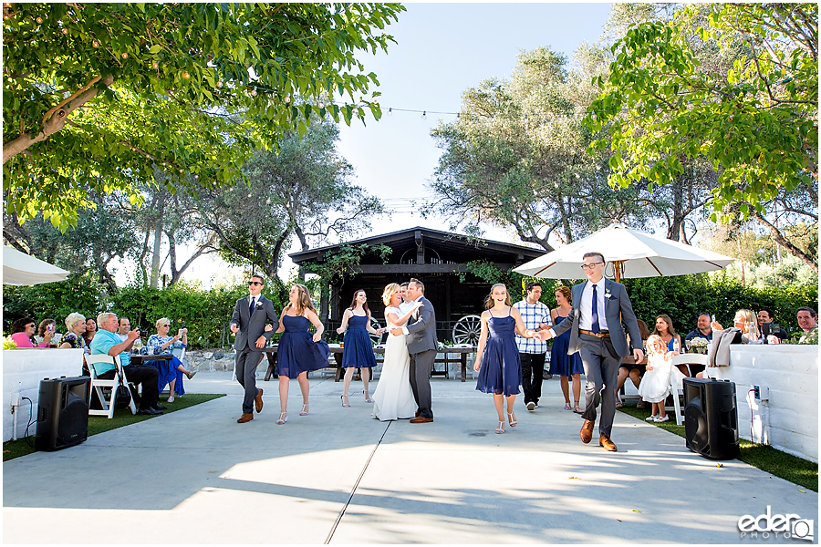 Rancho Bernardo Winery Wedding Reception first dance