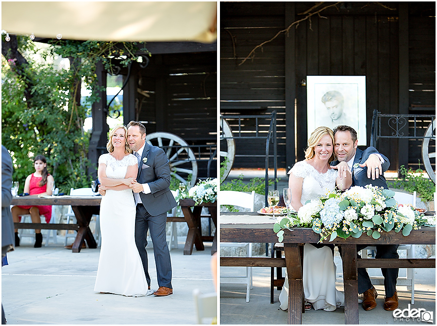 Rancho Bernardo Winery Wedding Reception first dance