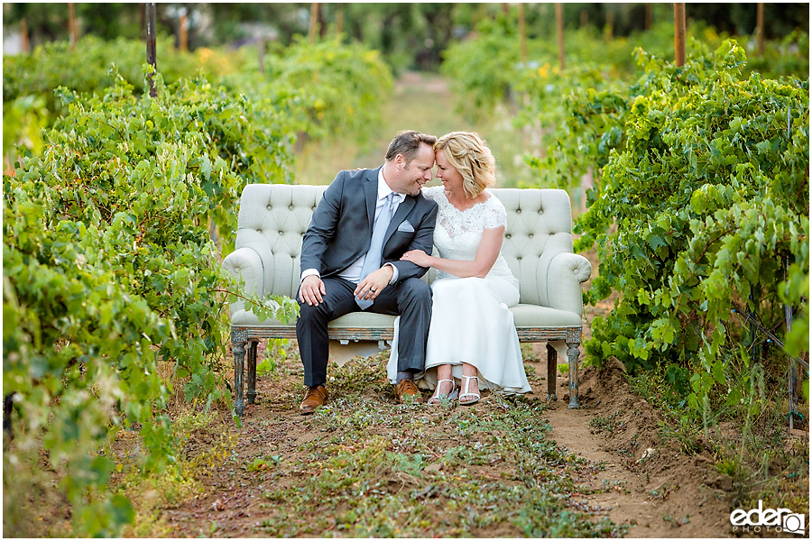 Rancho Bernardo Winery Wedding Sunset Portraits