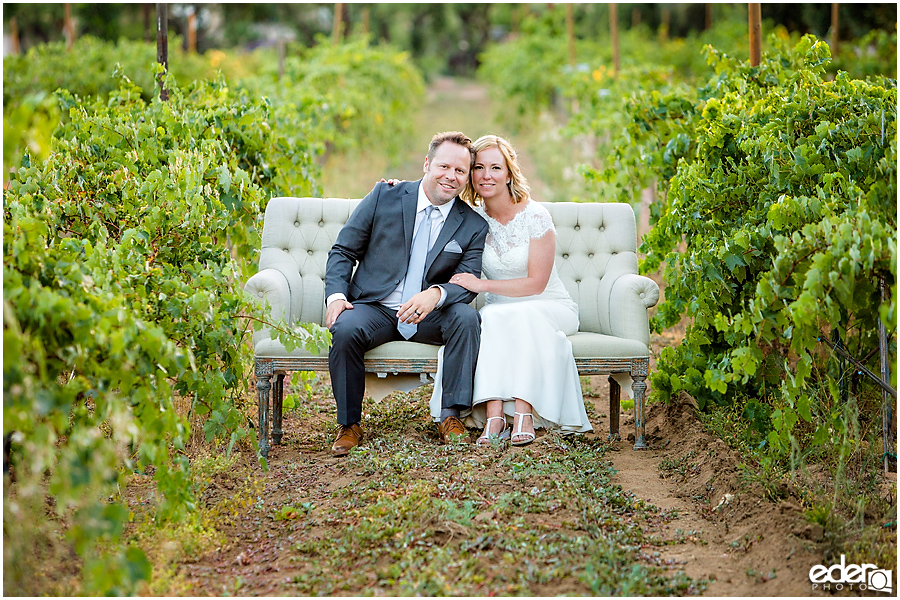 Rancho Bernardo Winery Wedding Sunset Portraits