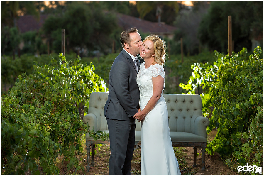 Rancho Bernardo Winery Wedding Sunset Portraits