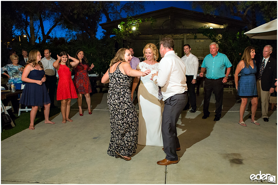 Rancho Bernardo Winery Wedding Reception Dancing