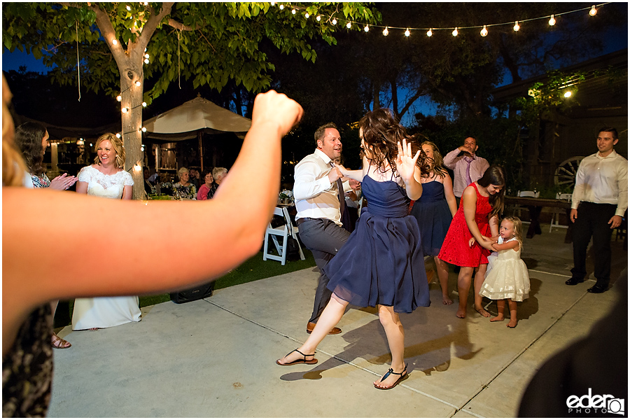 Rancho Bernardo Winery Wedding Reception Dancing