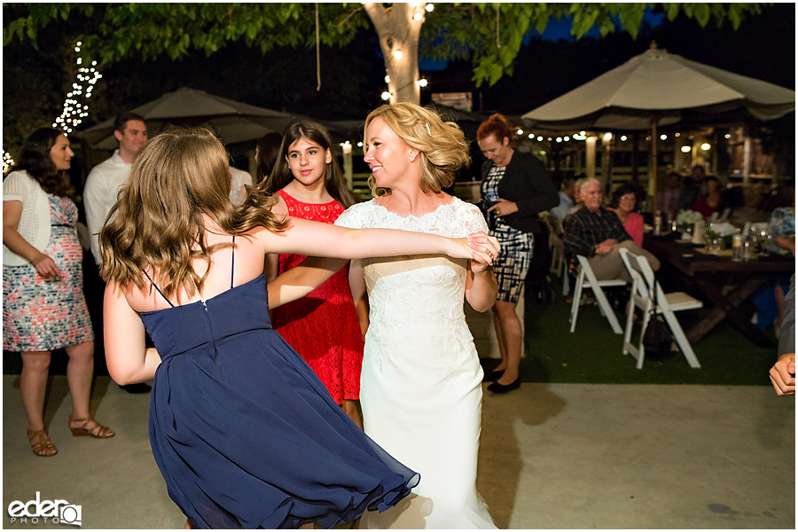 Rancho Bernardo Winery Wedding Reception Dancing