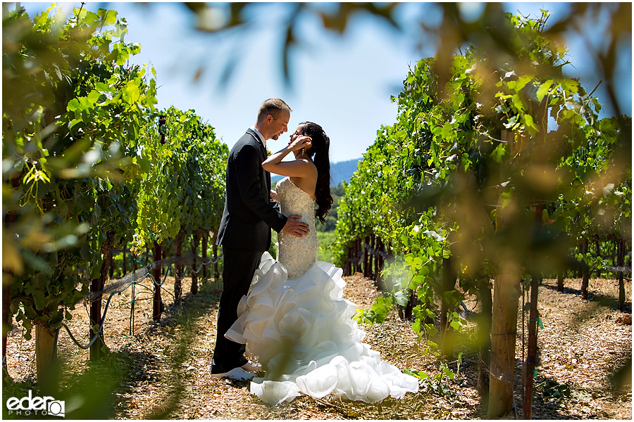 Vineyard Wedding first look