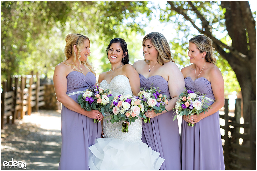 Vineyard Wedding bridesmaid portraits.