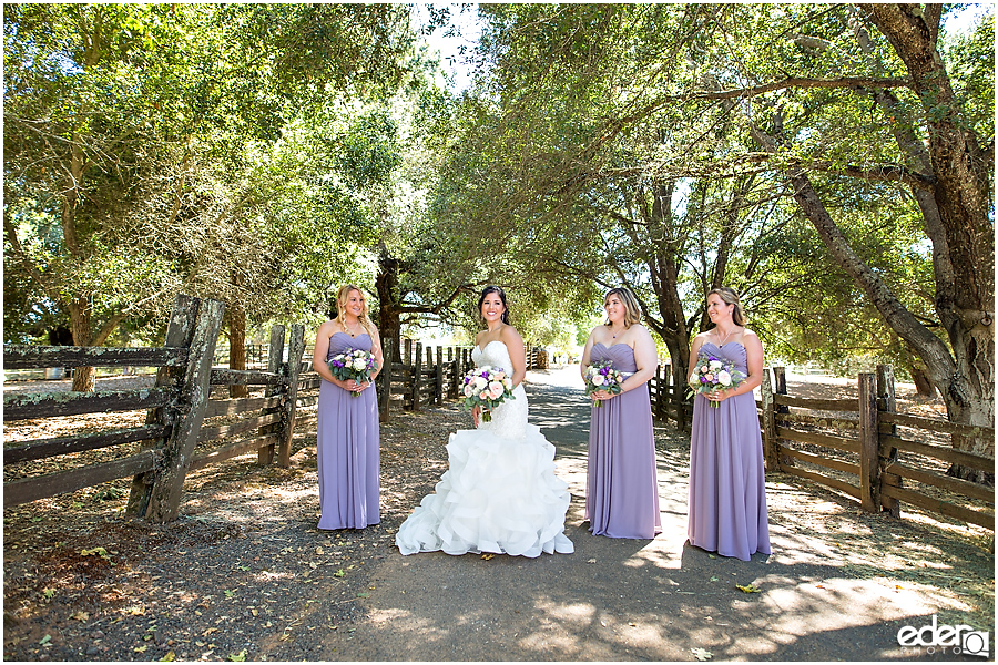 Vineyard Wedding bridesmaid portraits.