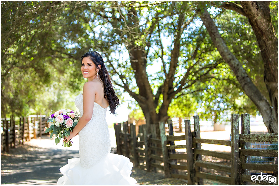 Vineyard Wedding bride portraits