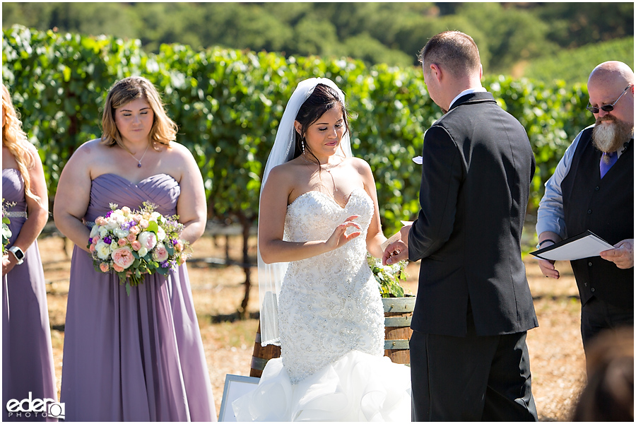 Vineyard Wedding Ceremony.