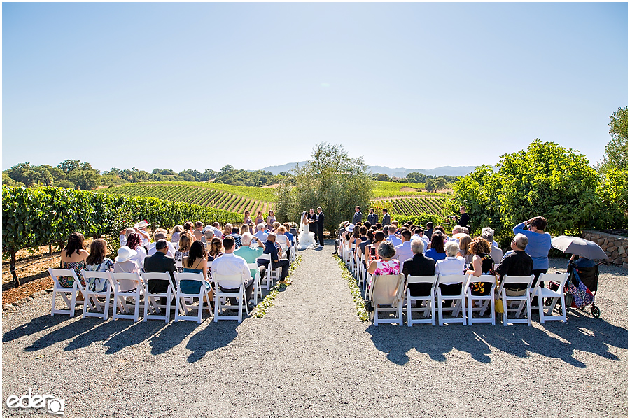 Vineyard Wedding Ceremony.