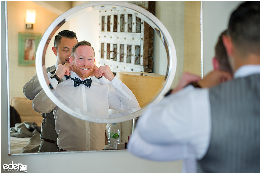 Laguna Beach Wedding - grooms getting ready