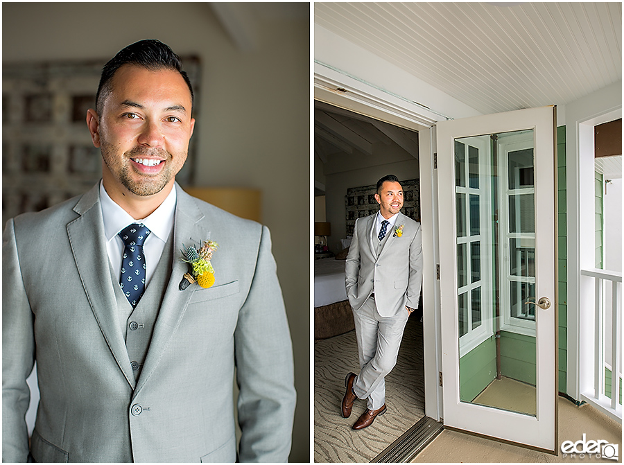 Laguna Beach Wedding - groom getting ready portraits