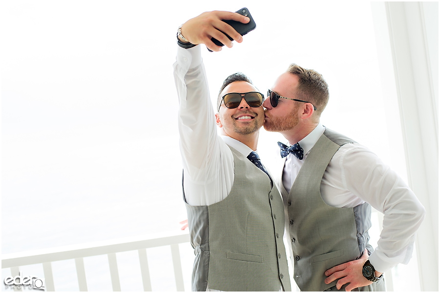 Laguna Beach Wedding - selfie