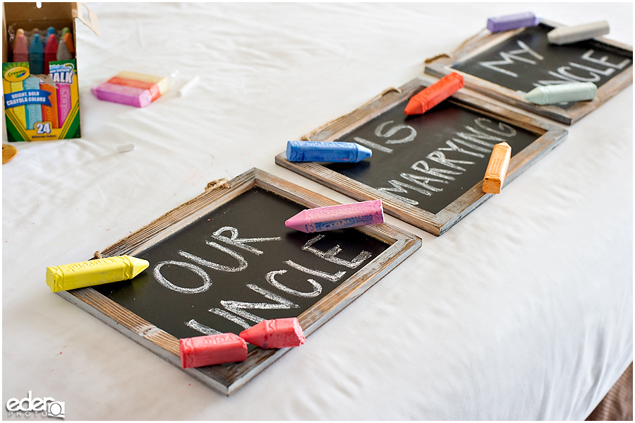 Laguna Beach Wedding - chalk board sign