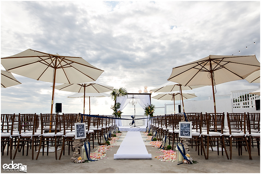 Laguna Beach Wedding ceremony at Occasions - details 