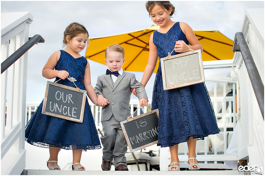 Laguna Beach Wedding ceremony at Occasions - flower girls