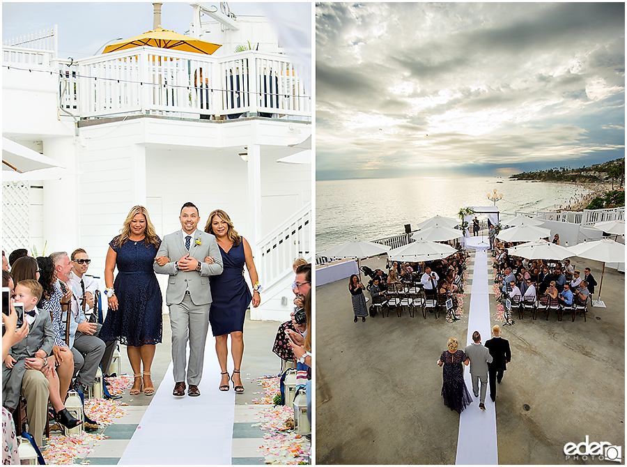 Laguna Beach Wedding ceremony at Occasions - processional